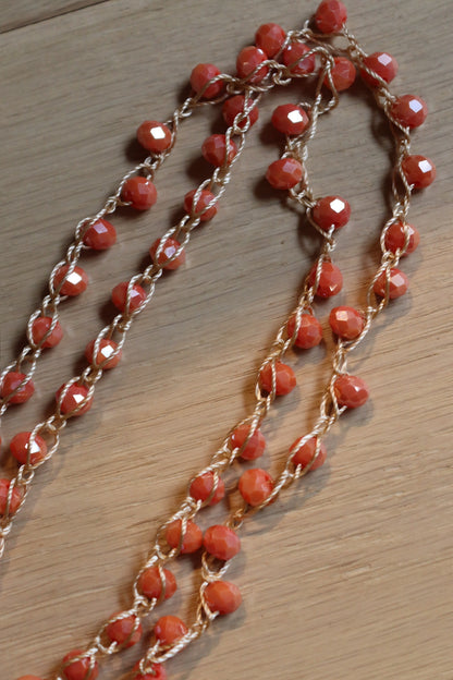COLLAR TERESA CORTO NARANJA