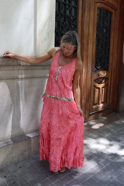 VESTIDO SEDA ESTAMPADO UNICO