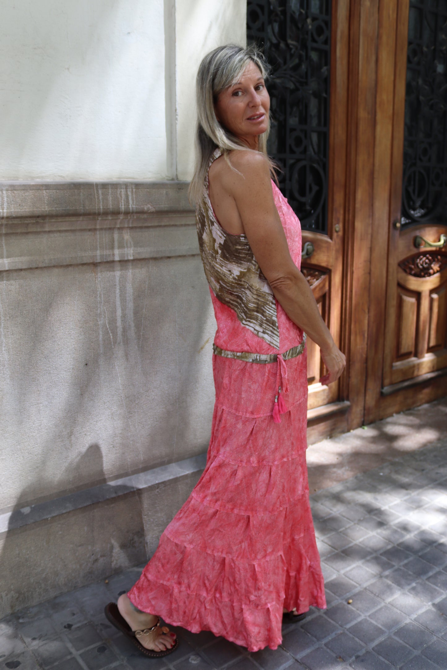 VESTIDO SEDA ESTAMPADO UNICO
