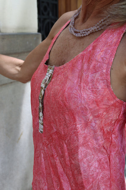 VESTIDO SEDA ESTAMPADO UNICO
