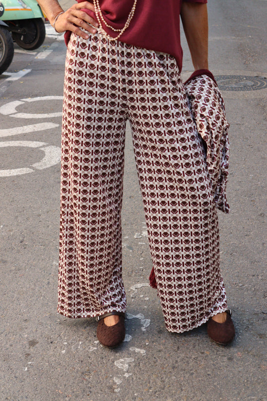 PANTALON CLAUDIA RECTO GRANATES