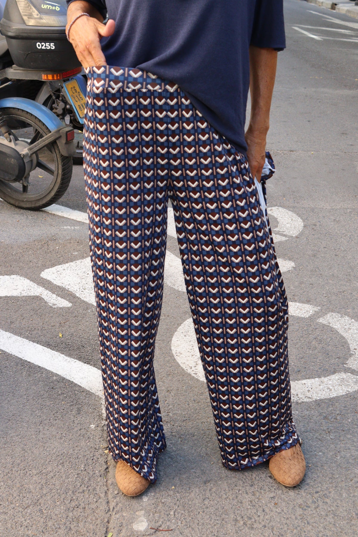 PANTALON CLAUDIA RECTO AZULES