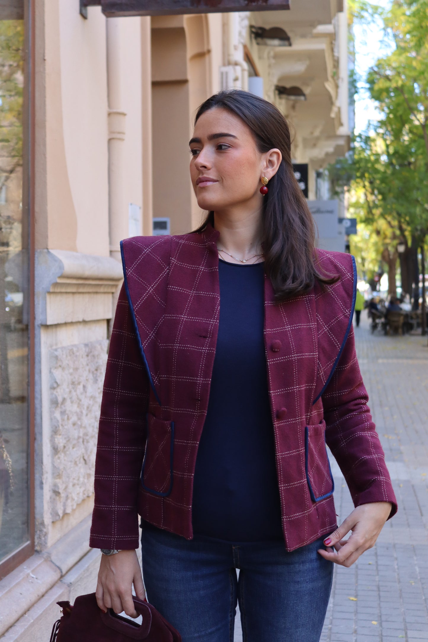 CHAQUETA MATILDE GRANATE