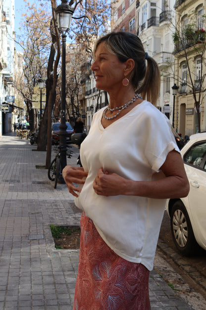 CAMISETA LU BLANCO ROTO