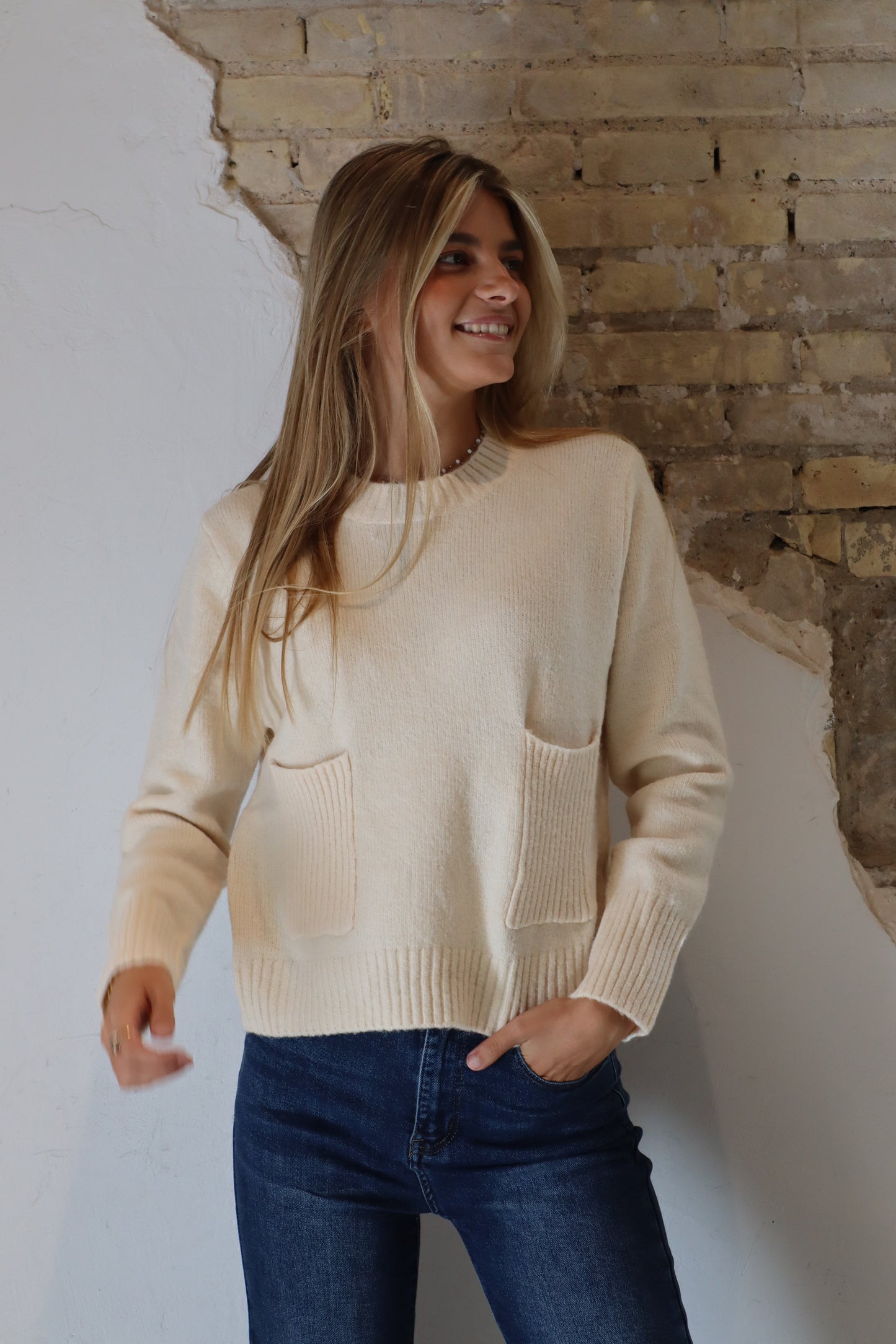 JERSEY MERY BLANCO ROTO