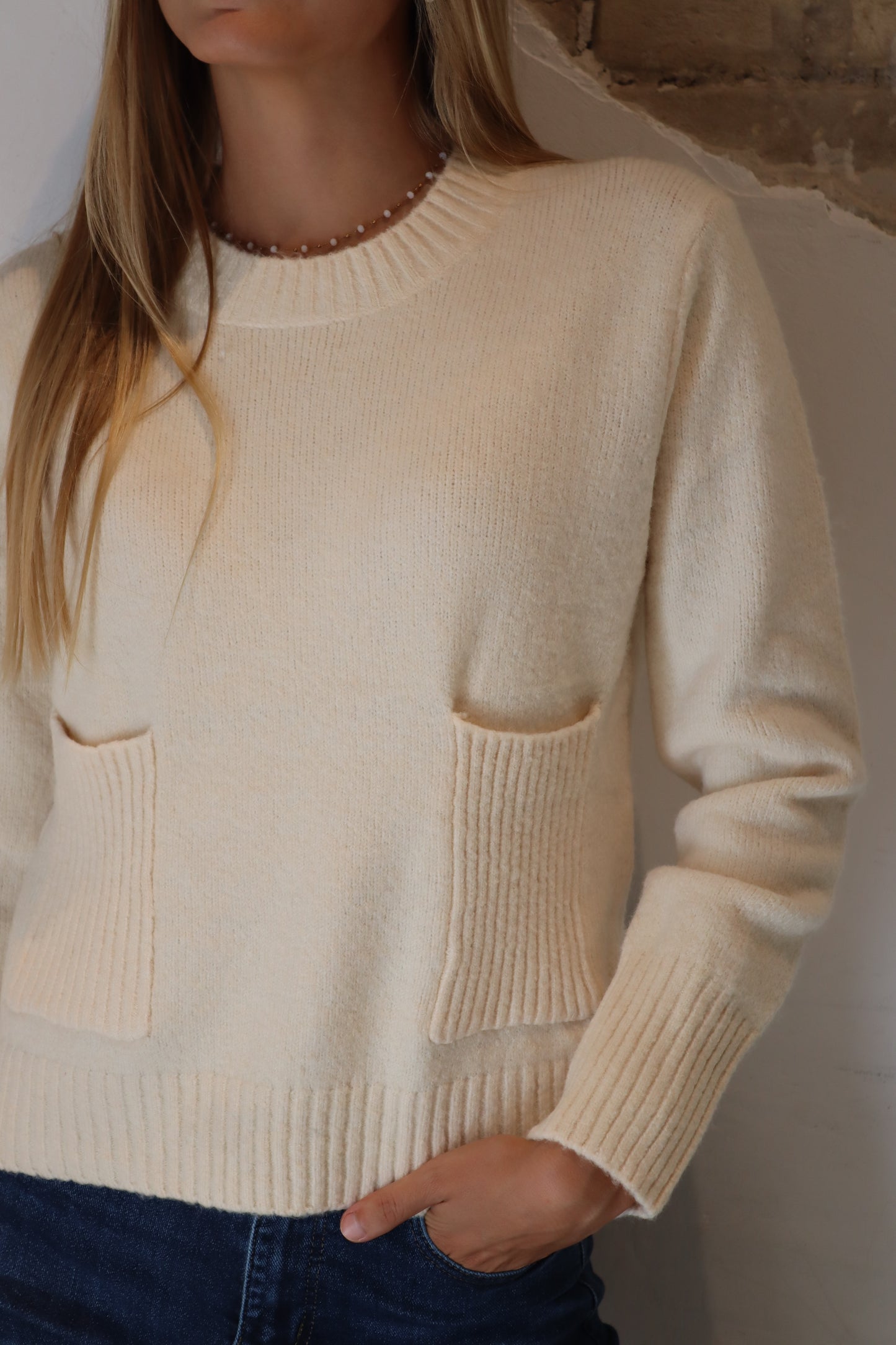 JERSEY MERY BLANCO ROTO