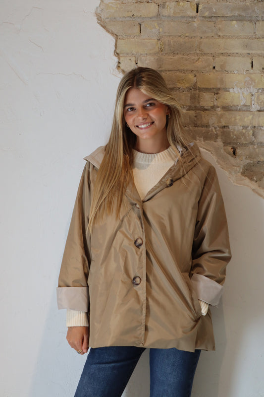 PARKA CAPUCHA CAMEL