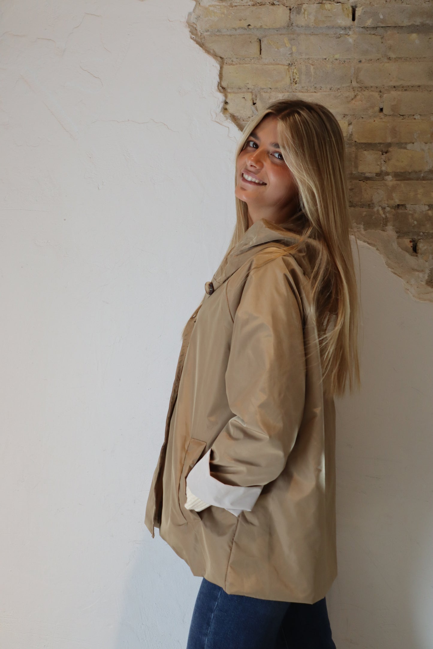 PARKA CAPUCHA CAMEL