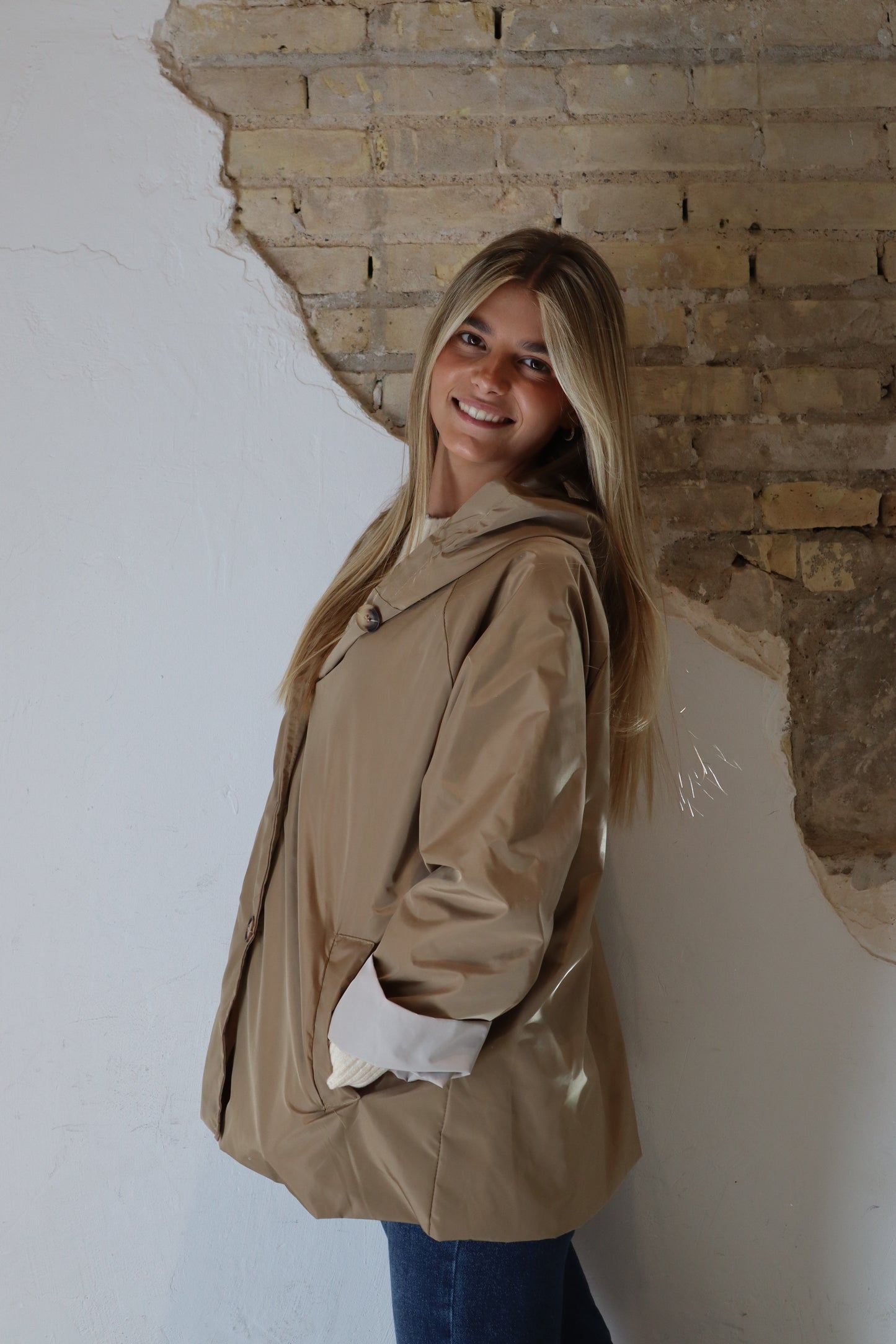 PARKA CAPUCHA CAMEL
