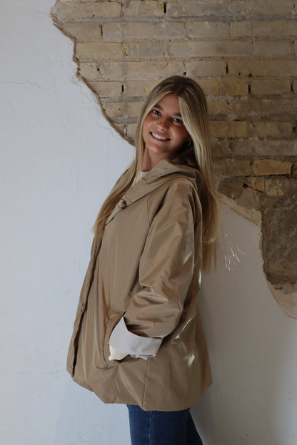 PARKA CAPUCHA CAMEL