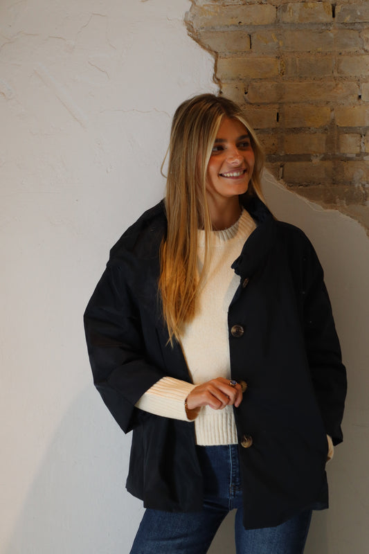 PARKA CORTA AZUL MARINO
