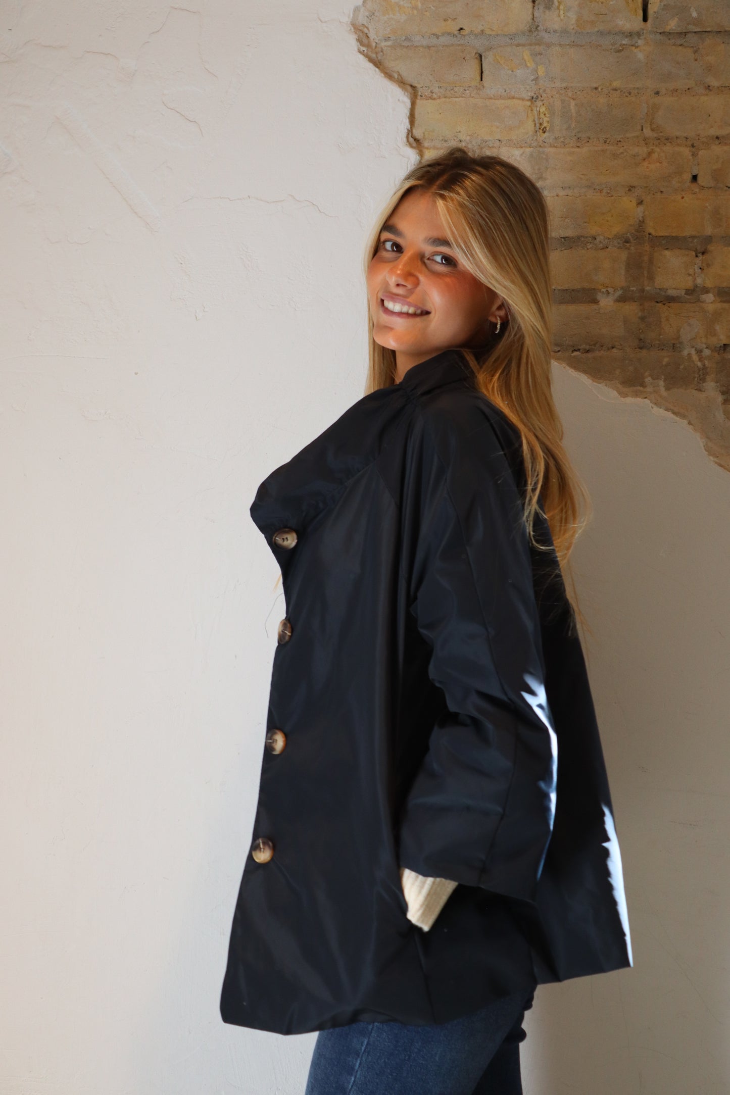 PARKA CORTA AZUL MARINO