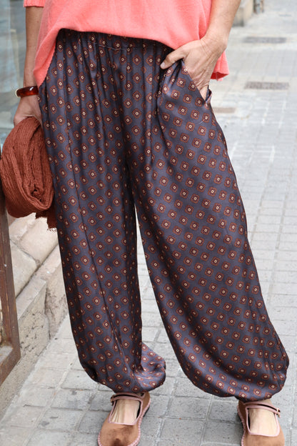 PANTALÓN BOMBACHO GRIS AZULADO