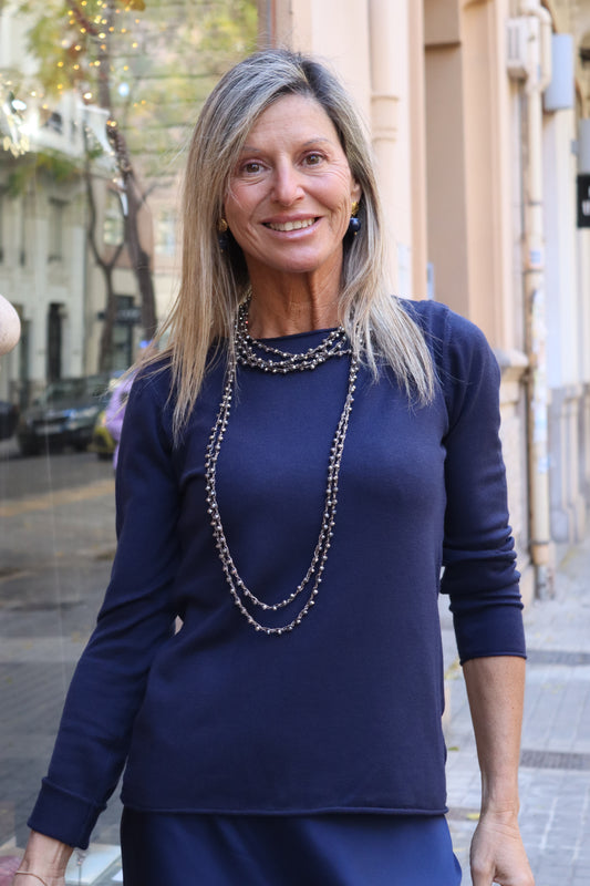 JERSEY BÁSICO MARINO