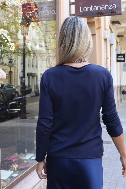 JERSEY BÁSICO MARINO