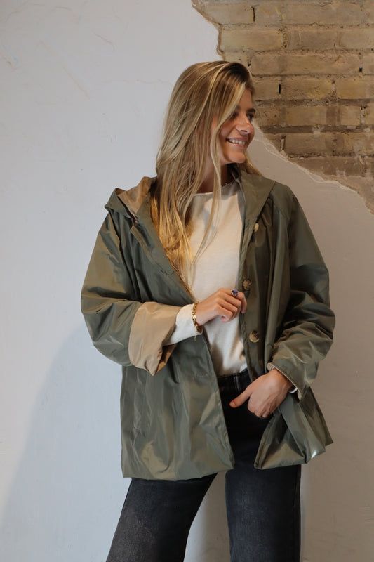 PARKA CAPUCHA VERDE