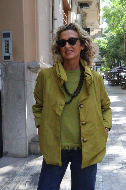 GABARDINA CORTA PISTACHO