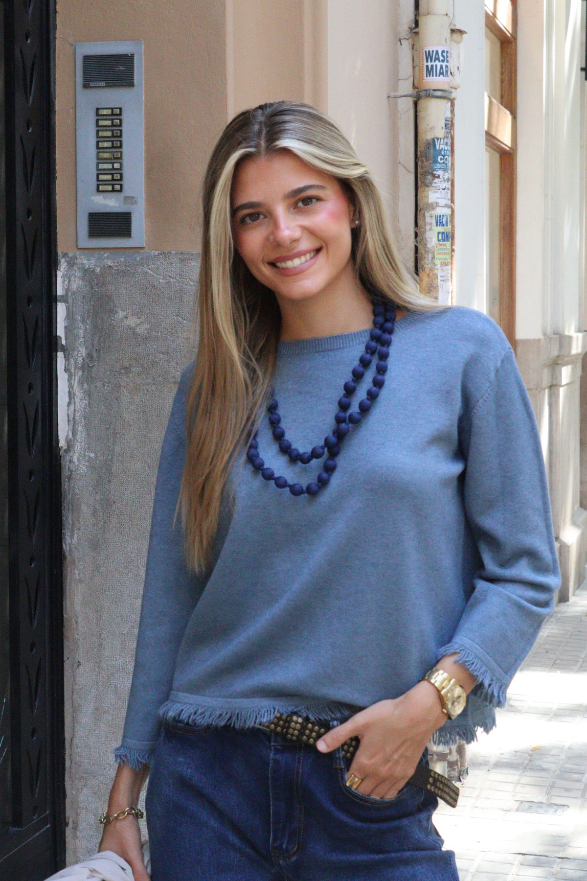JERSEY FLECOS AZUL